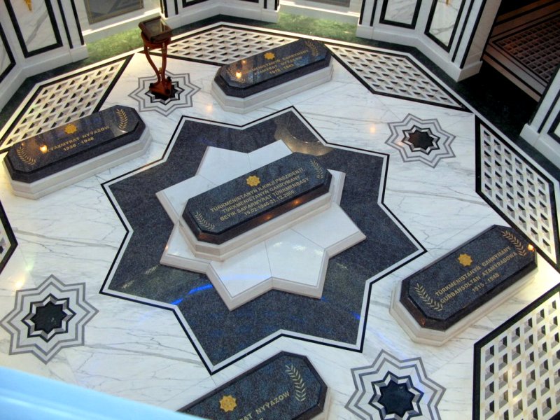 Turkmenbashi mausoleum.