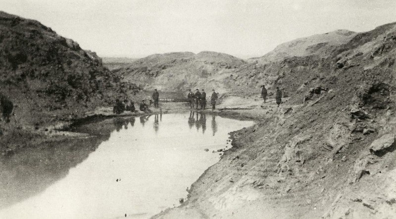 Озеро на Челекене. Балканский велаят. Фотография начала XX века.