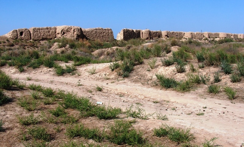 Ерк кала крепость и ее окрестности.