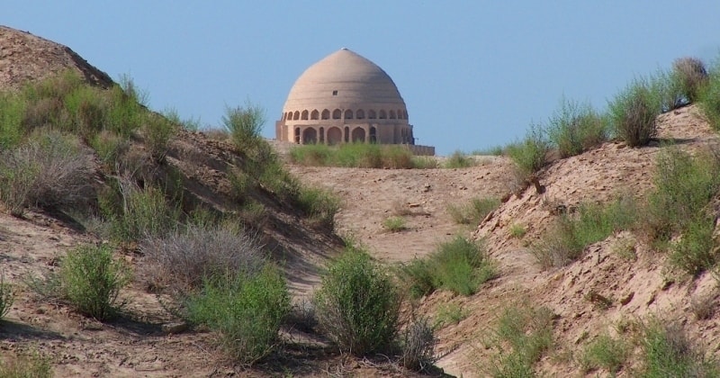 Sultan Sanjar mausoleum. Of April 2008.