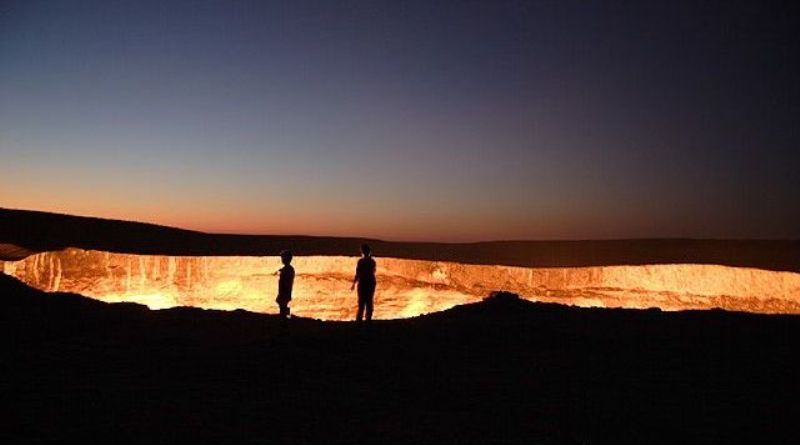 Darwaza- a mysterious place in Turkmenistan.