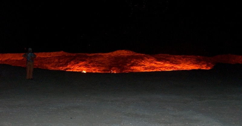 Darwaza- a mysterious place in Turkmenistan.