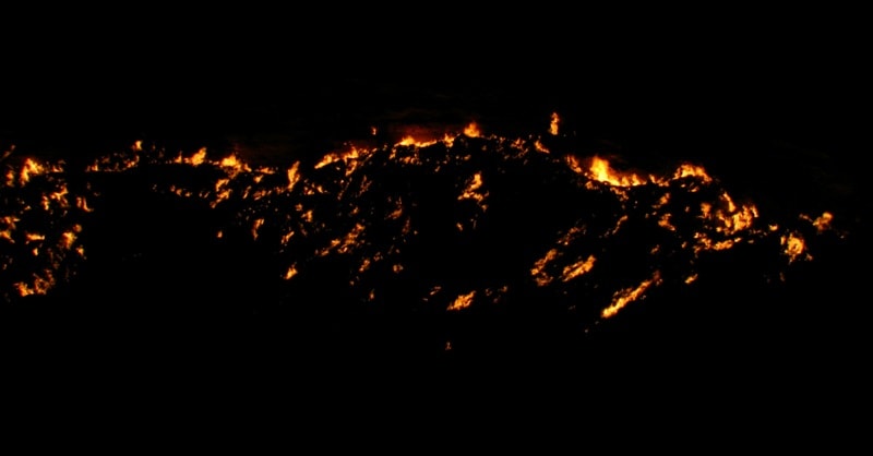Gas crater Darvaza.