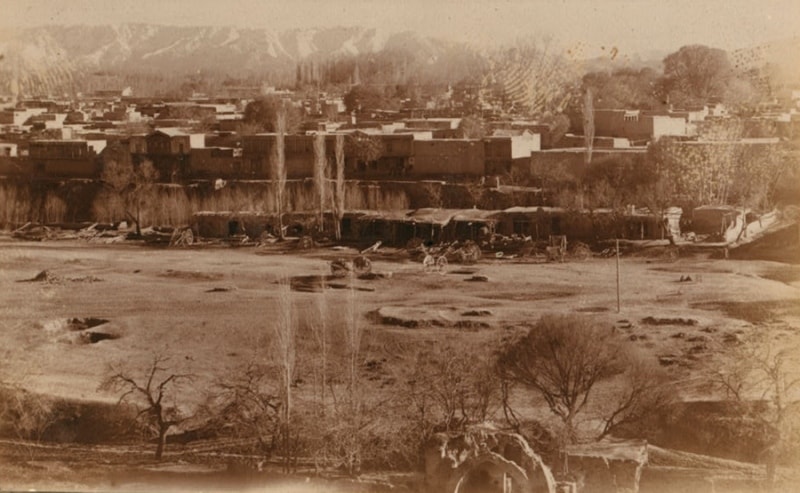 С. М. Прокудин-Горский. Самарканд. Вид на старый город от Шах-Зинде.