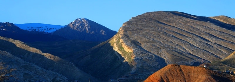 Mountain Baysuntau. Spurs of the Gissar Range.