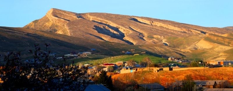 Mountain Baysuntau. Spurs of the Gissar Range.