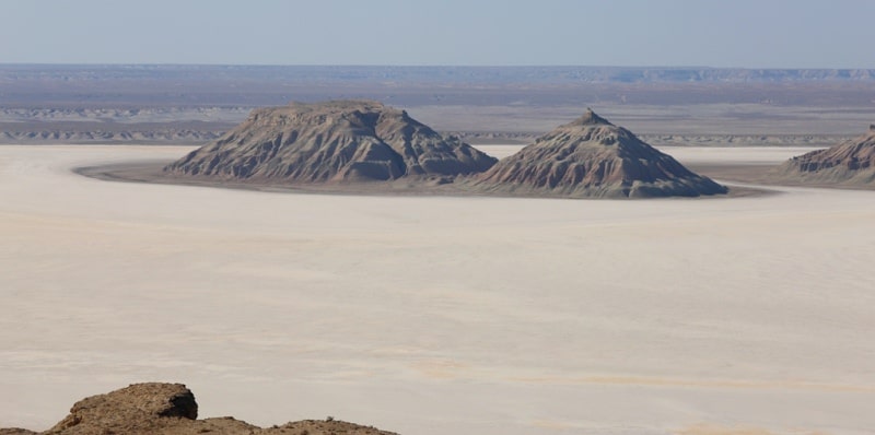 Takyr soil of Central Asia.