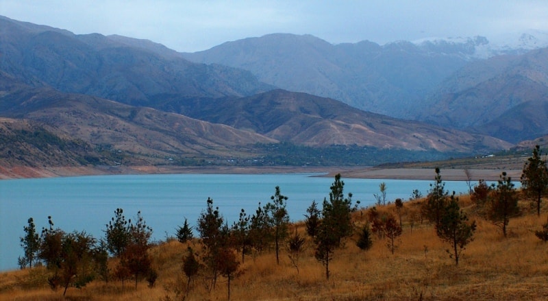 Чарвакское водохранилище.