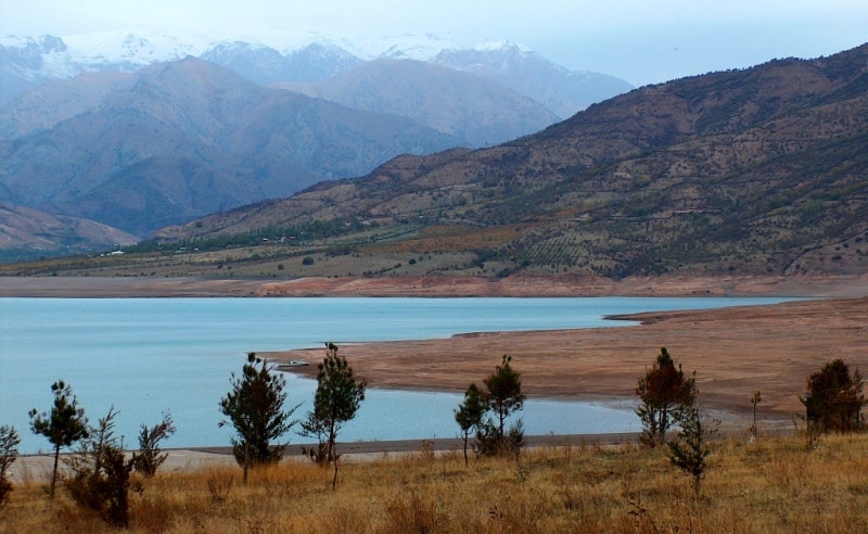 Charvak reservoir.