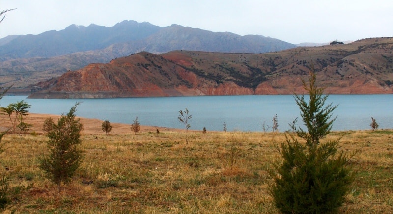 Charvak reservoir.