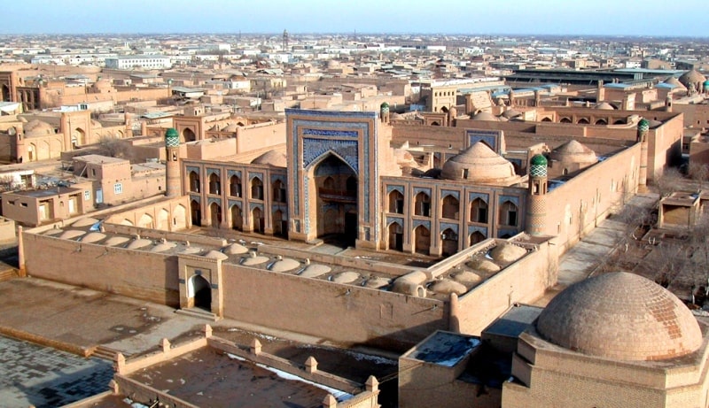 A view of the ancient city in Khiva
