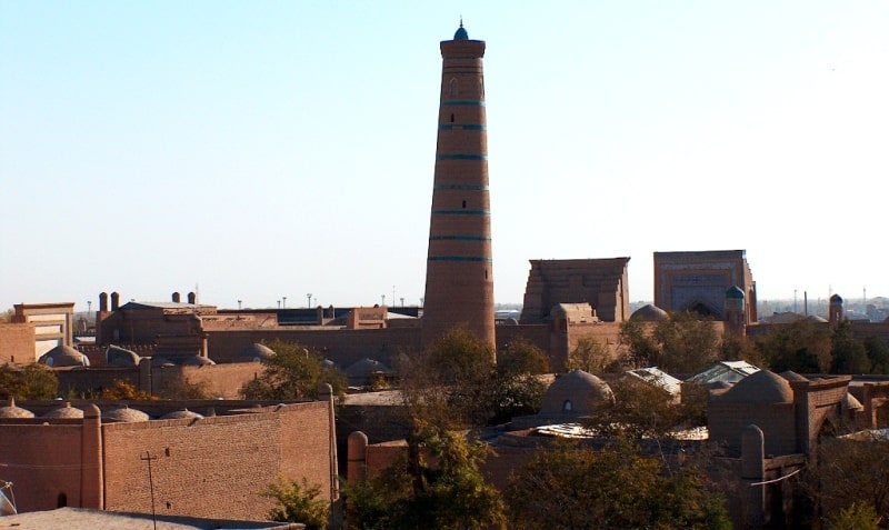 Dzhuma minaret. Ichang-kala (internal town).