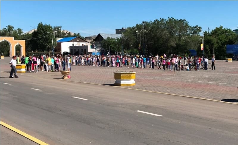 Главная площадь города Аягоз.