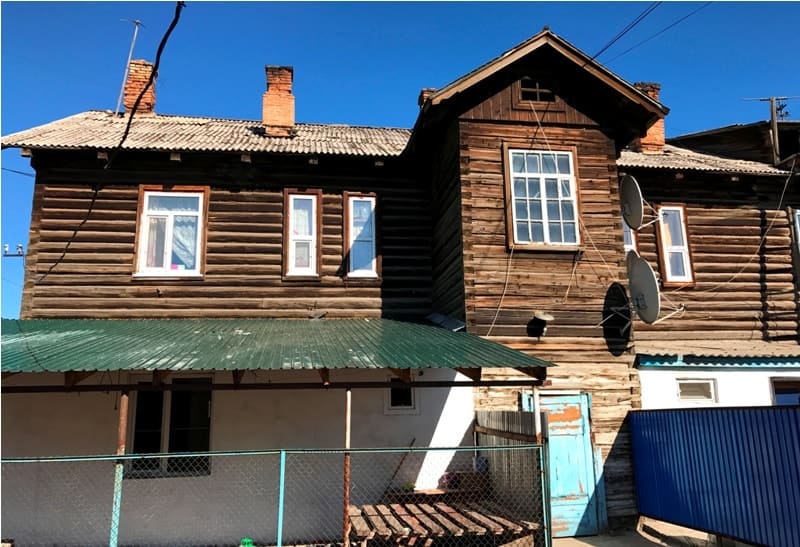 Бревенчатые дома построенные в 30-ых годах xx века.