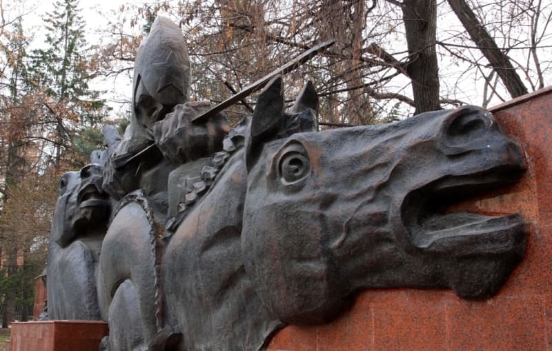 Glory Memorial in the Park of 28 Panfilov Guardsmen.
