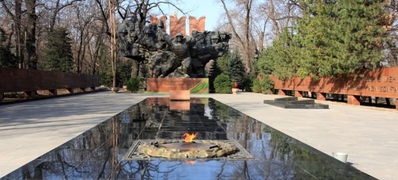 Glory Memorial in the Park of 28 Panfilov Guardsmen.