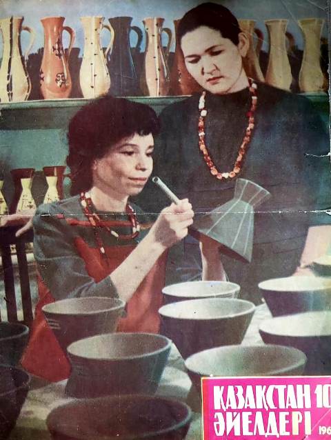 In photograph, painting is being done by Evgenia Panfilova, granddaughter of General Ivan Vasilyevich Panfilov.
