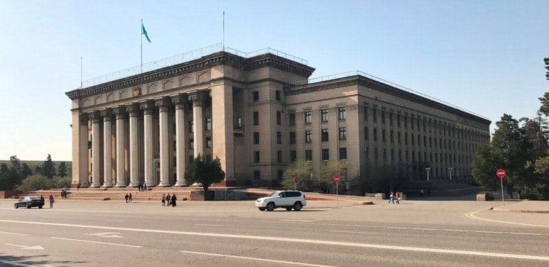 The KBTU building on Astana Square. Photo by Alexander Petrov.