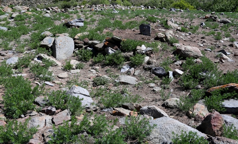 Ancient  settlements in the river valley of Usek.