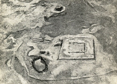 Бабиш-мулла с воздуха. Фотография С.П. Толстова. 1946 год.