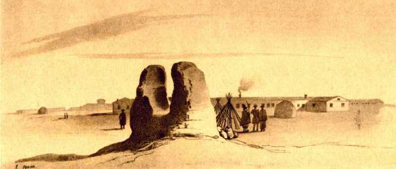 T.G. Shevchenko. Strengthening Raim. Internal view. Sepia on paper. 19.VI - 25.VII 1848.