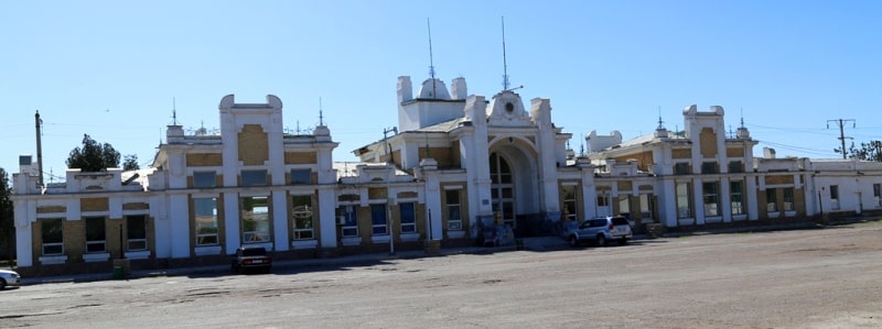 Вокзал ж-д станции Арысь 1.