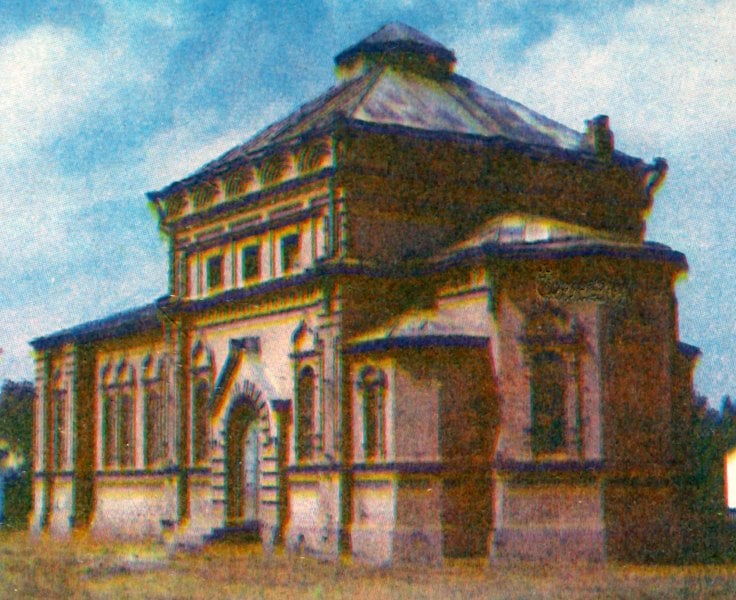 Церковь в селе Коксайек. Фотография 80-ых годов XX столетия.
