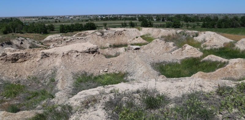 Juan-tobe ancient settlement.