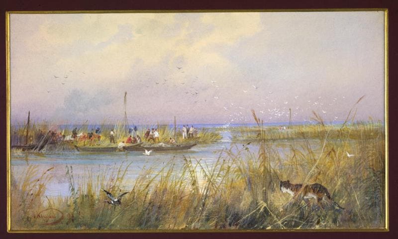 Artist Nikolay Nikolaevich Karazin. Ili River Delta (Semirechye).