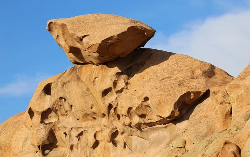 From above, Bektau Ata appears to be a lonely stone island emerging from the vast ocean of steppes of Central Kazakhstan.
