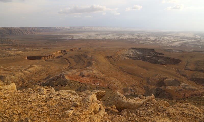 Kara Maya valley. Kenderli Saline marsh Depression. Ustyurt Nature Reserve. Mangystau region.