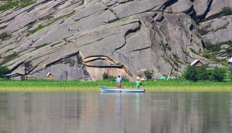 The Kalba rock formations: centuries of wind, water, and sun, etched in stone.