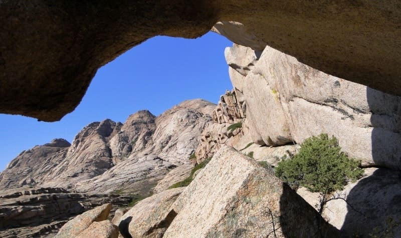 Western Konyrkulzha 1 mountain range (Kazakh: brown argali) with highest elevation of 976 meters above sea level.