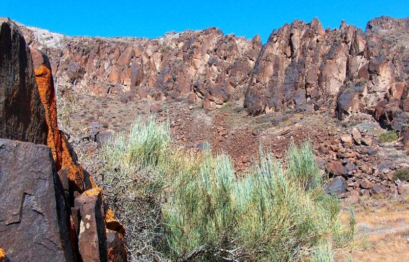 Terekty-Sai Gorge in southern part of Altyn-Emel Ridge.
