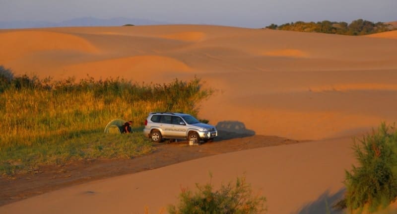 Пески Большие Барсуки расположены с западной стороны от Малого Аральского моря и северной оконечности Большого Арала. 