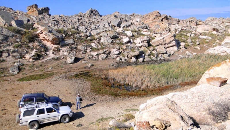 The lake Kuzdakary on Mangyshlak.