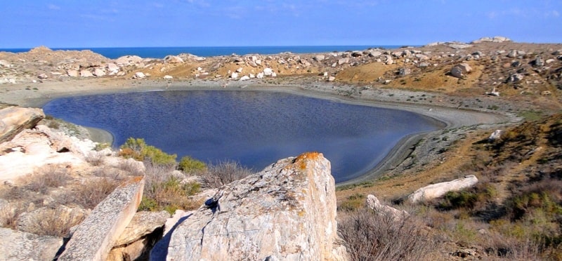 The lake Kuzdakary on Mangyshlak.