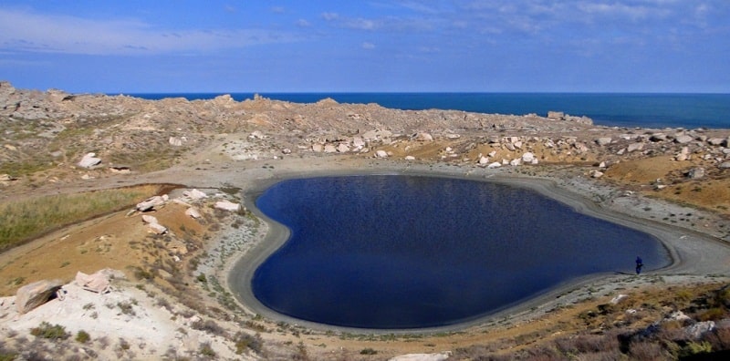 The lake Kuzdakary on Mangyshlak.