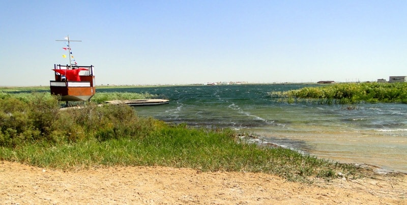 Kamyskol Lake in Kulsary.