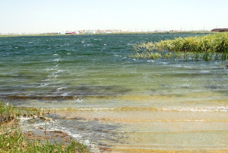 Kamyskol Lake in Kulsary.