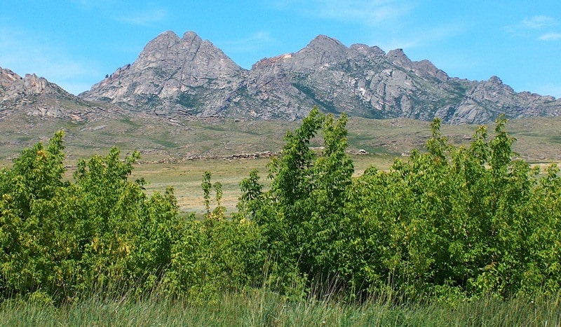 Granite massif Aiyrtau.