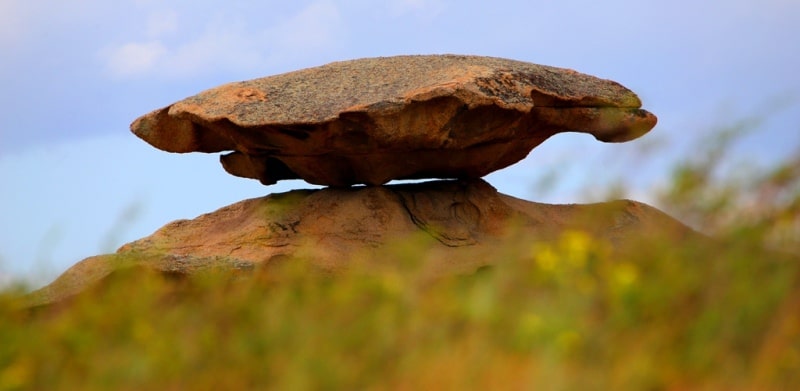 Granite lost mountain in the mountains of Dongaly.