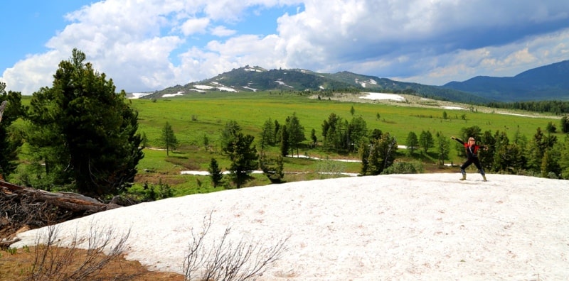 Natural sights of the Kholzun ridge.