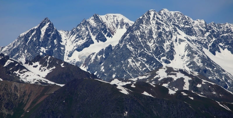 Listvyaga ridge in Kazakhstan Altai.