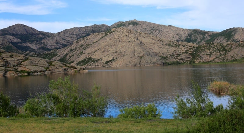 Sights of Korzhinkol lake on Kazakhstan Altai.