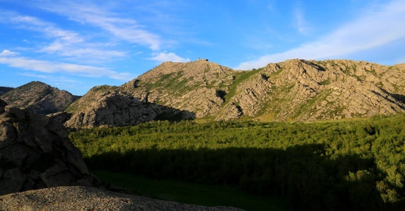 Sights of Korzhinkol lake on Kazakhstan Altai.