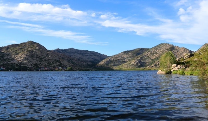 Sights of Sibinskiye lakes on Kazakhstan Altai.