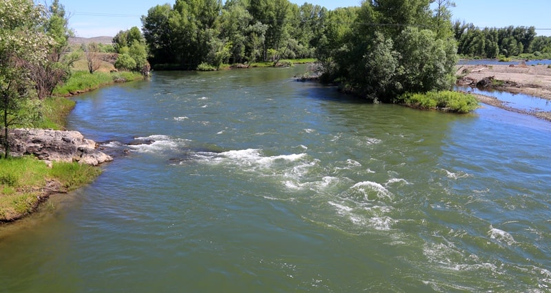 Kurchum river and environs.