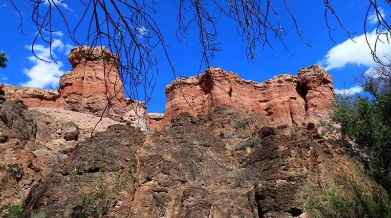 Temirlik River Canyon (Kazakh: Iron) is located on right bank of Charyn River.