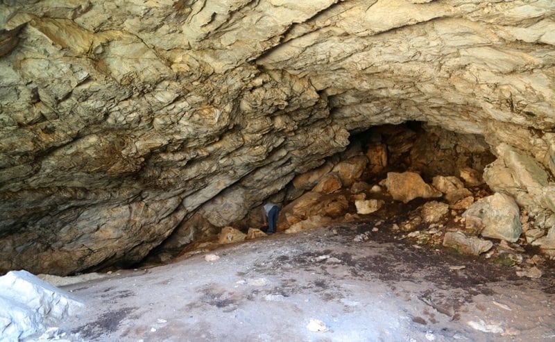 Aktogay Cave in the mountains of Karatau.